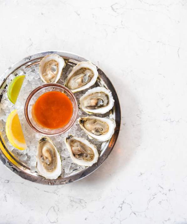 Oysters at a Boston Restaurant
