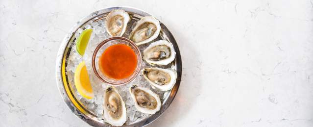 Oysters at a Boston Restaurant