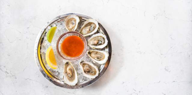 Oysters at a Boston Restaurant