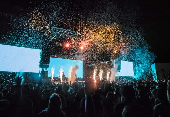 Fireworks At Boston Calling Festival