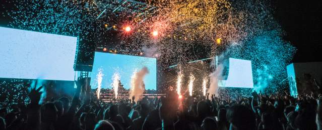 Fireworks At Boston Calling Festival