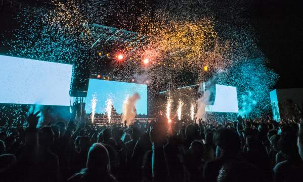 Fireworks At Boston Calling Festival