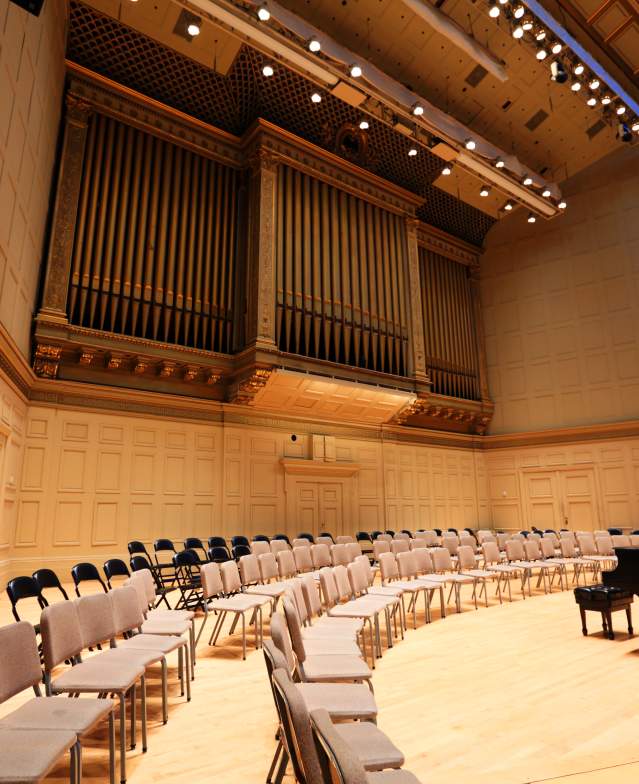 performing arts symphony hall empty