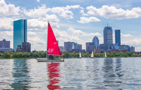 Sailboat on the Charles River