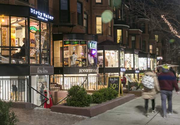 Newbury St Night Time