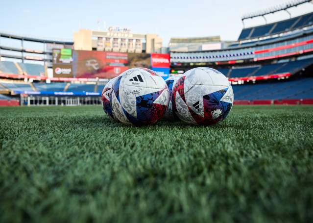 Soccer balls in Gillette Stadium